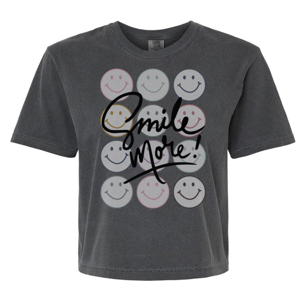'Smile More' Boxy T-Shirt - themonogram manor
