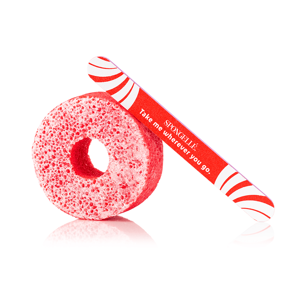 Candy Cane | Holiday PediPOP! Pedi Buffer & Nail File - themonogram manor