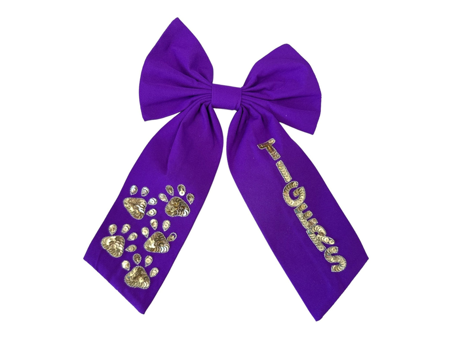 Bow - Tigers - Purple and Gold - themonogram manor