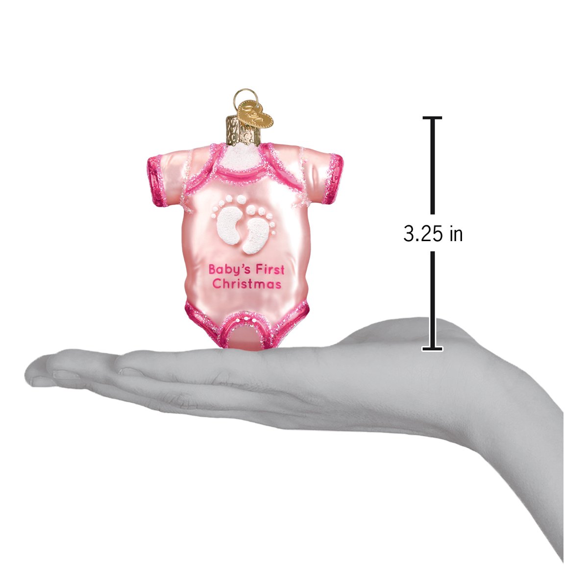 Pink Baby Onesie Ornament - themonogram manor