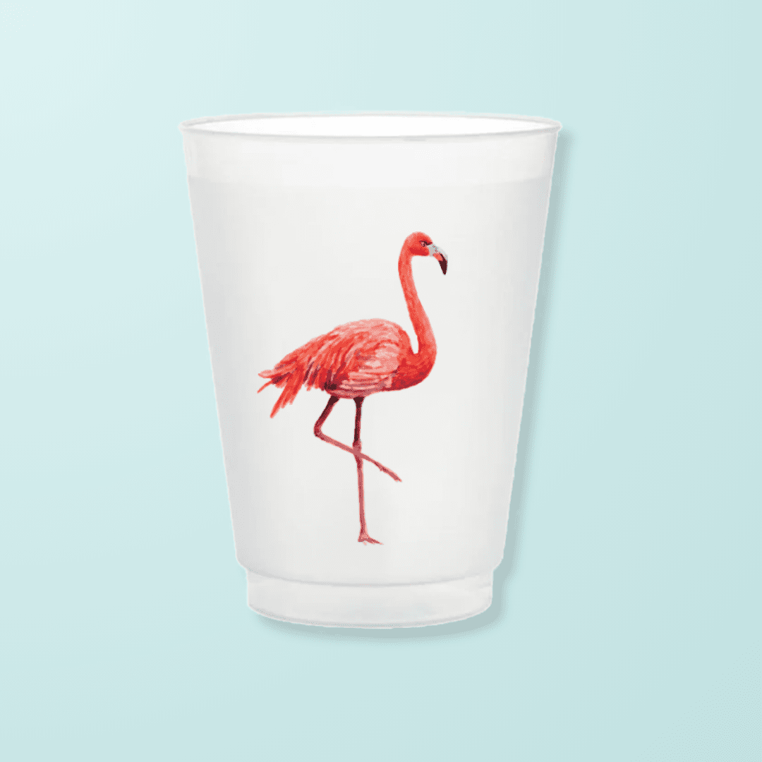 Plastic Flamingo Cups - themonogram manor