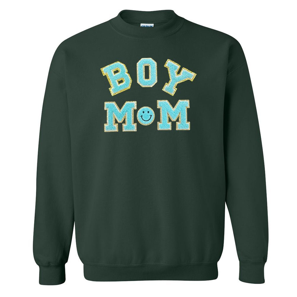 Boy Mom Letter Patch Sweatshirt - themonogram manor