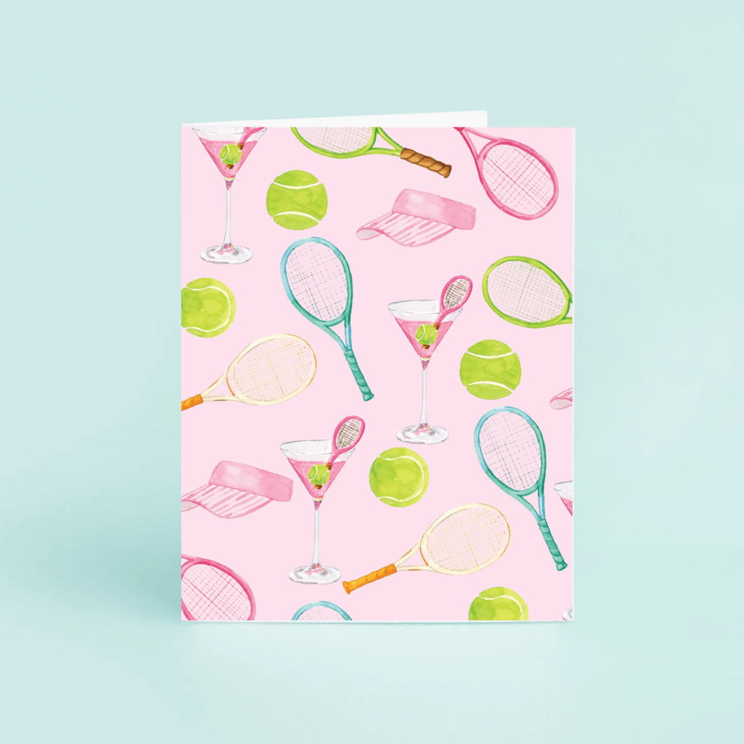 Tennis & Cocktails Pattern - themonogram manor