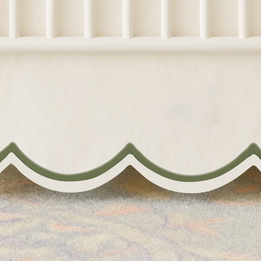 Scallop Embroidery Cotton Crib Skirt - themonogram manor