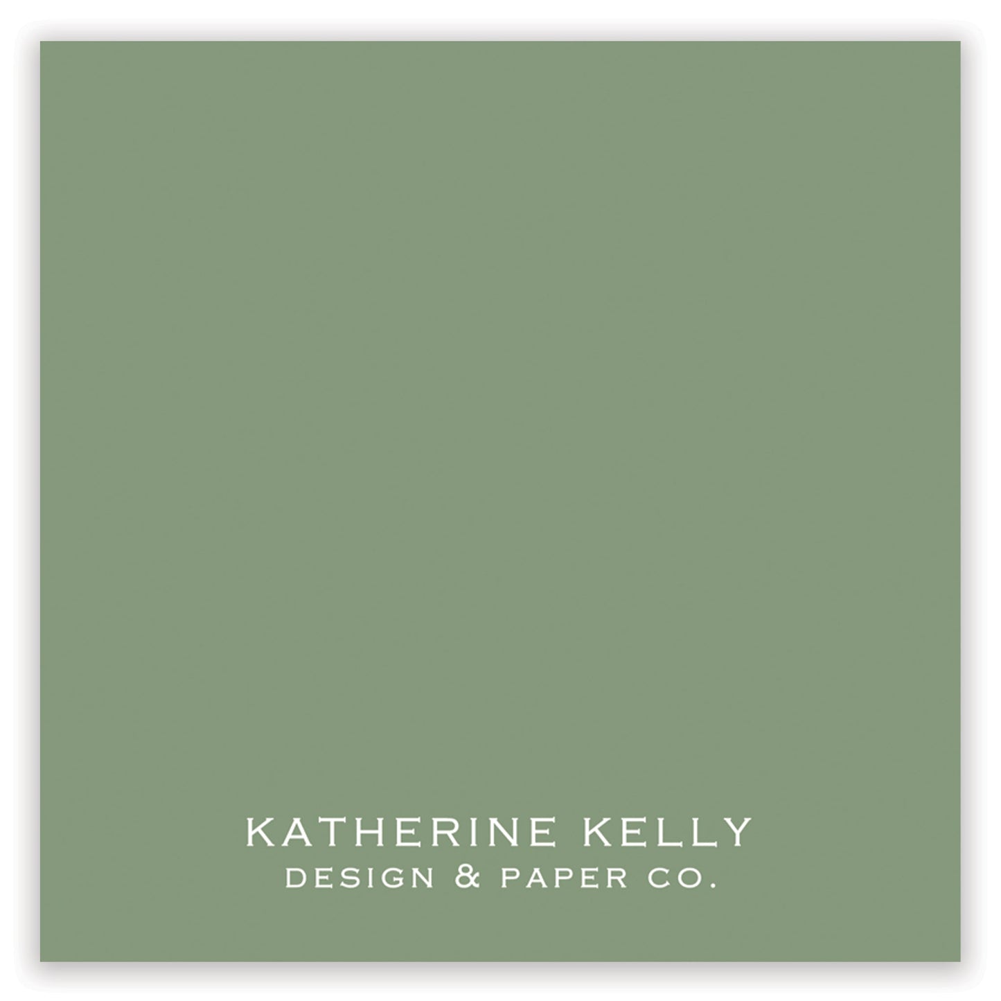 christmas script sage enclosure card - themonogram manor