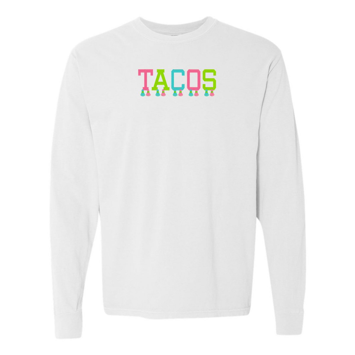Embroidered Tasseled 'Tacos' Long Sleeve - themonogram manor