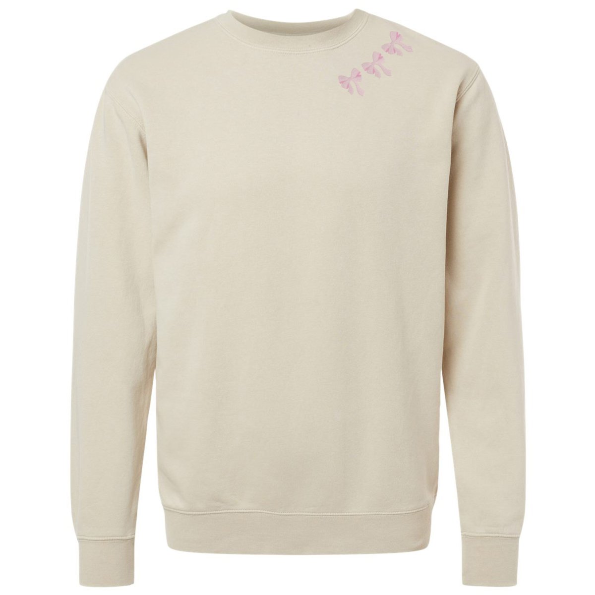 Embroidered 'Bow Collar' Cozy Crew - themonogram manor