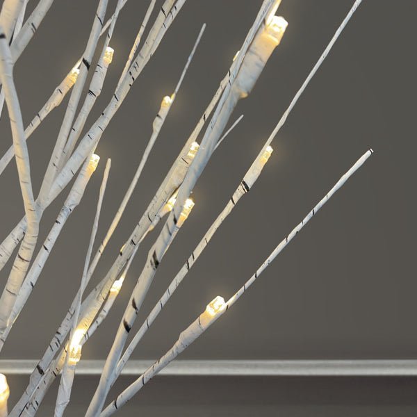 3' Lit Winter White Birch Tree - themonogram manor