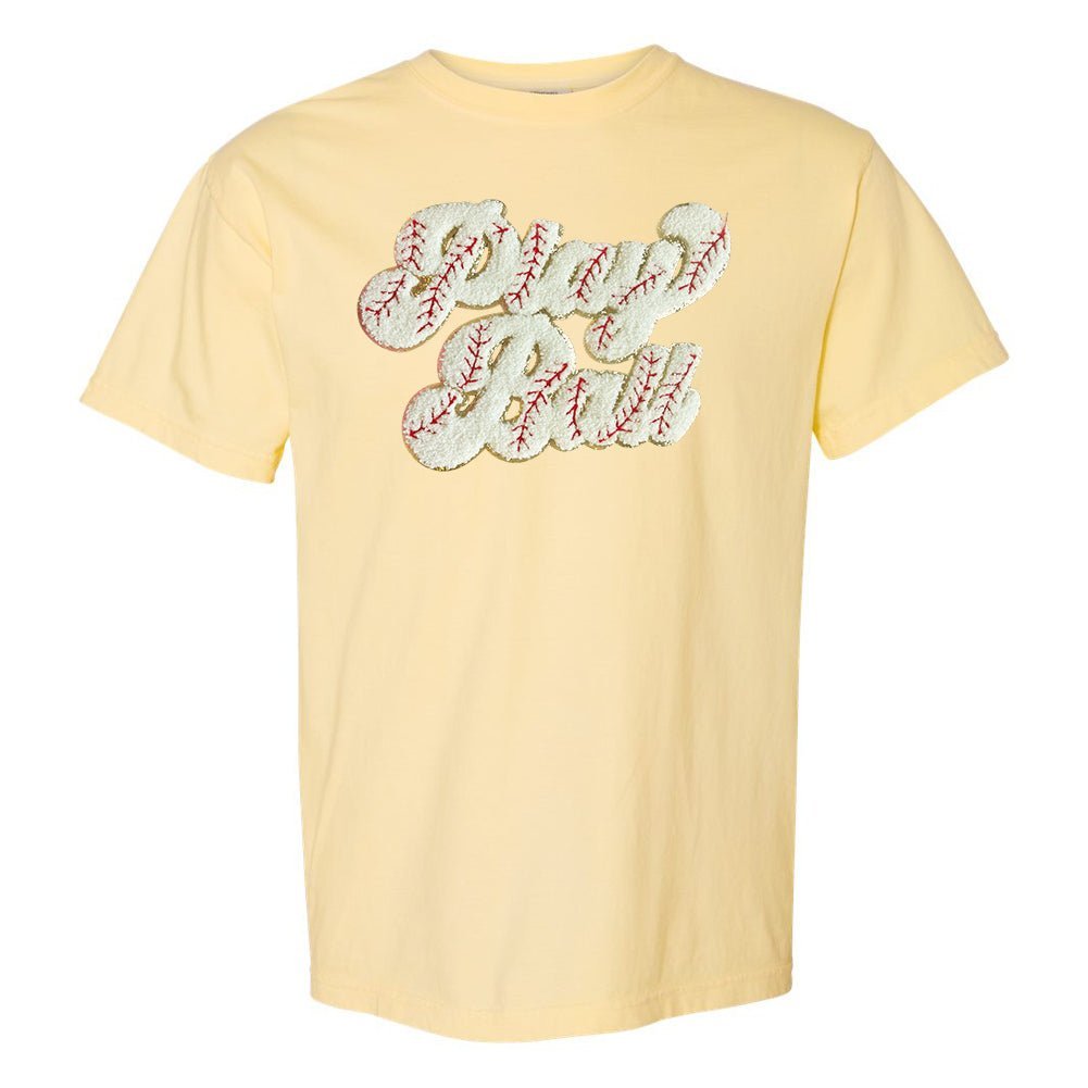 Play Ball Letter Patch T-Shirt - themonogram manor