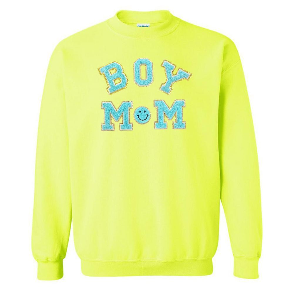 Boy Mom Letter Patch Sweatshirt - themonogram manor