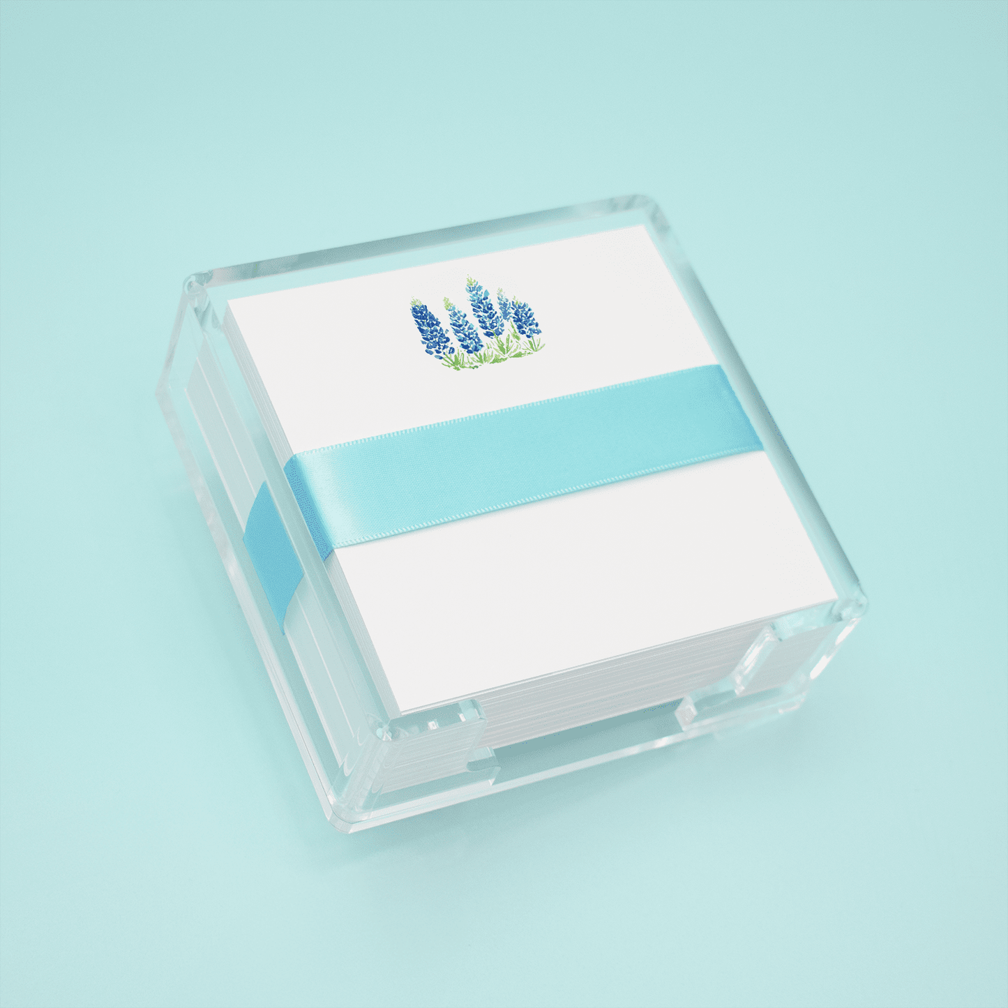 Bluebonnets Field Square Desk Set - themonogram manor