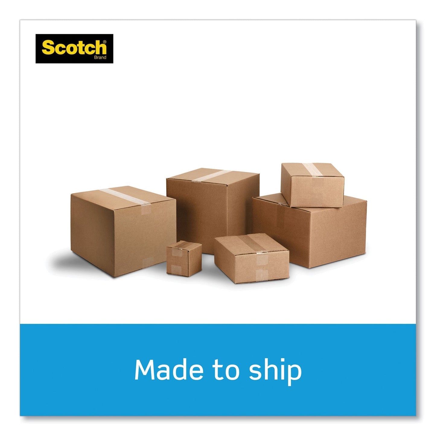 Scotch 3850 Heavy - Duty Packaging Tape with DP300 Dispenser, 3" Core, 1.88" x 54.6 yds, Clear, 6/Pack - themonogram manor