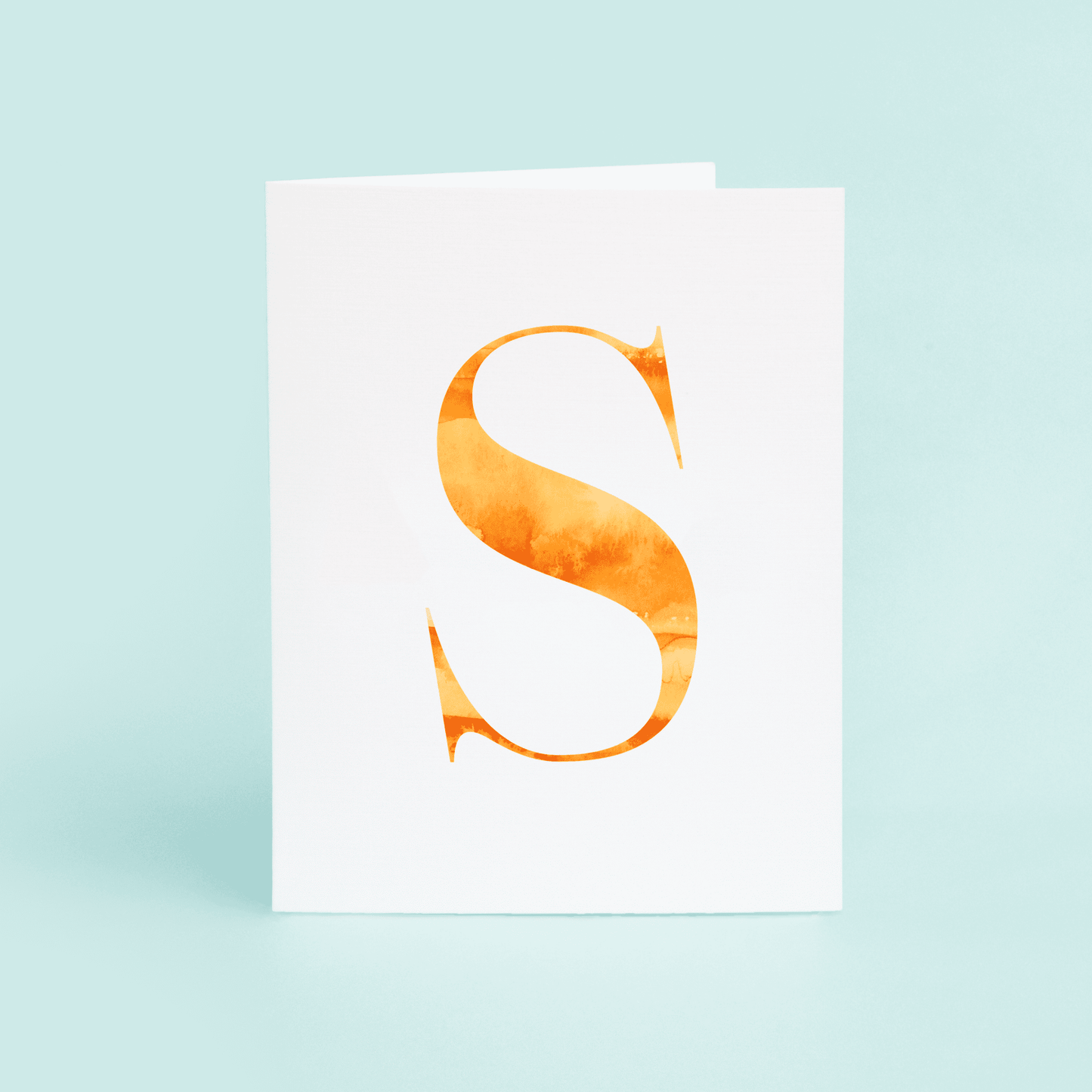 S Folded Card - themonogram manor