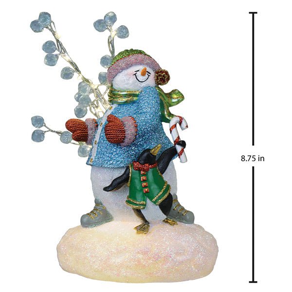Snowgal And Penguin Lighted Figurine - themonogram manor