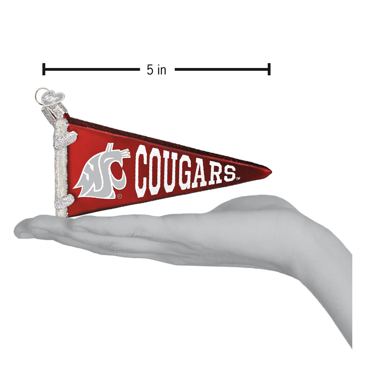 WSU Pennant Ornament - #themonogram manor #