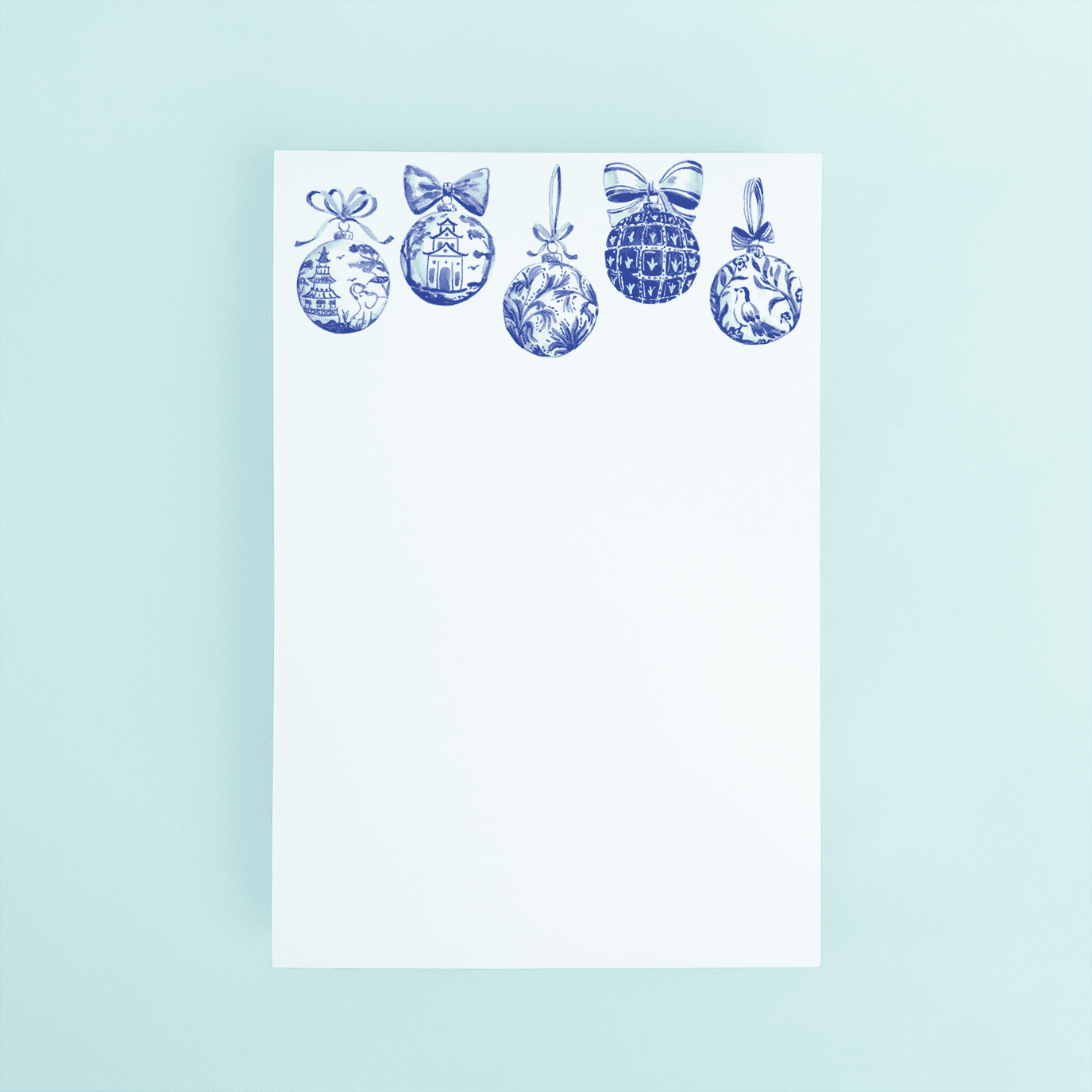 Chinoiserie Ornaments Notepad - themonogram manor
