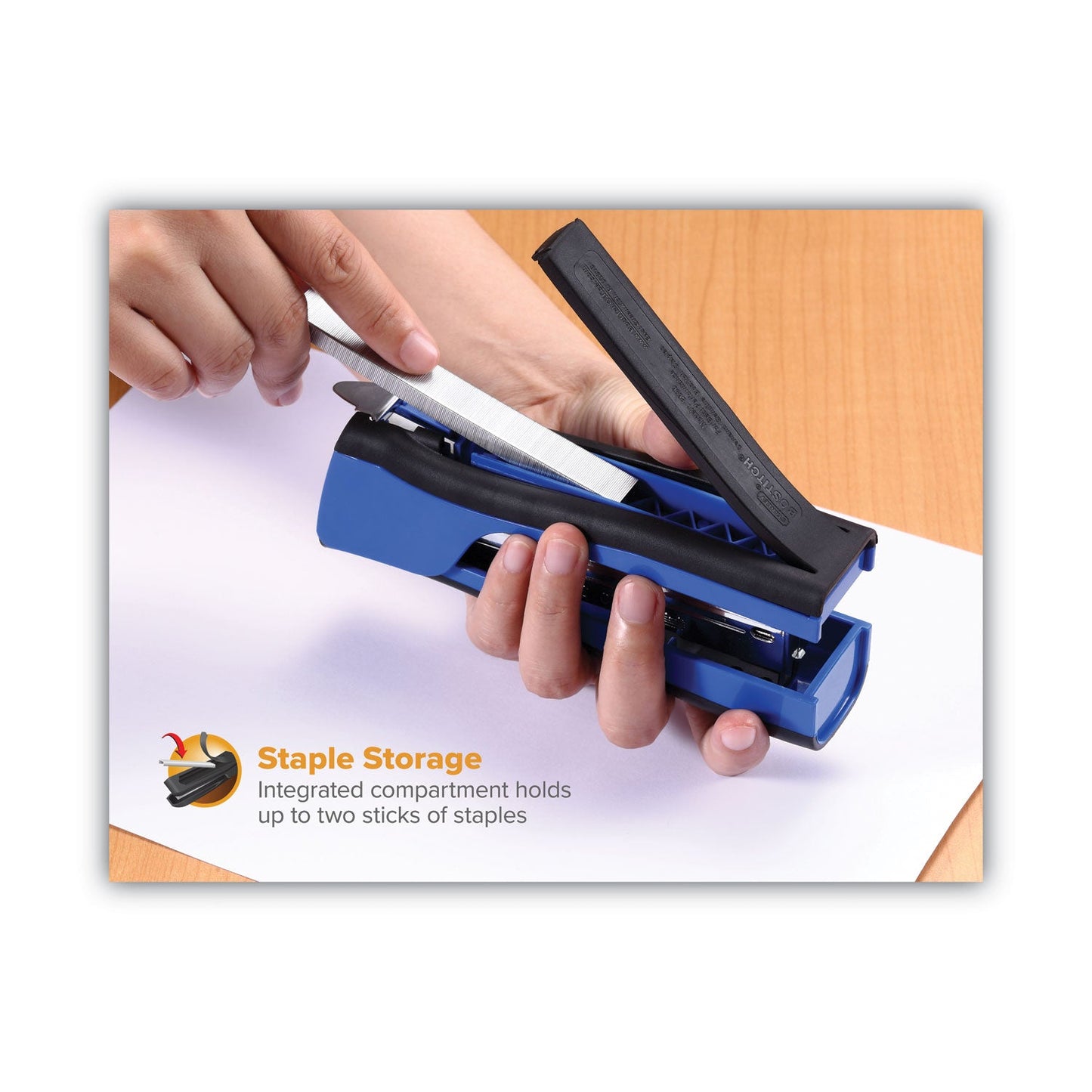 Bostitch Dynamo Stapler, 20 - Sheet Capacity, Blue - themonogram manor