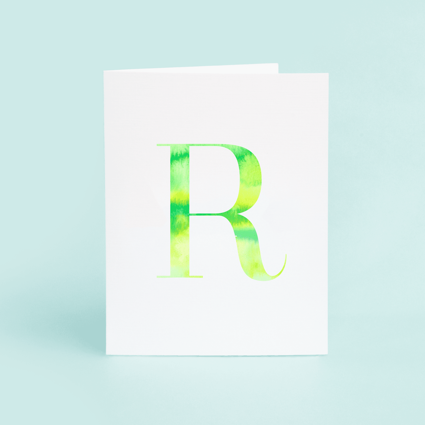 R Folded Card - themonogram manor