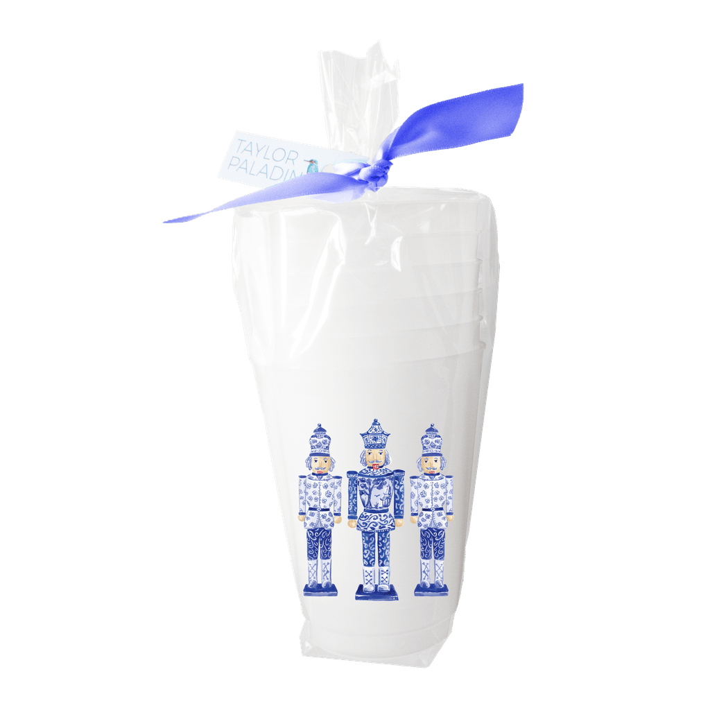 Chinoiserie Nutcrackers Frosted Cup - themonogram manor