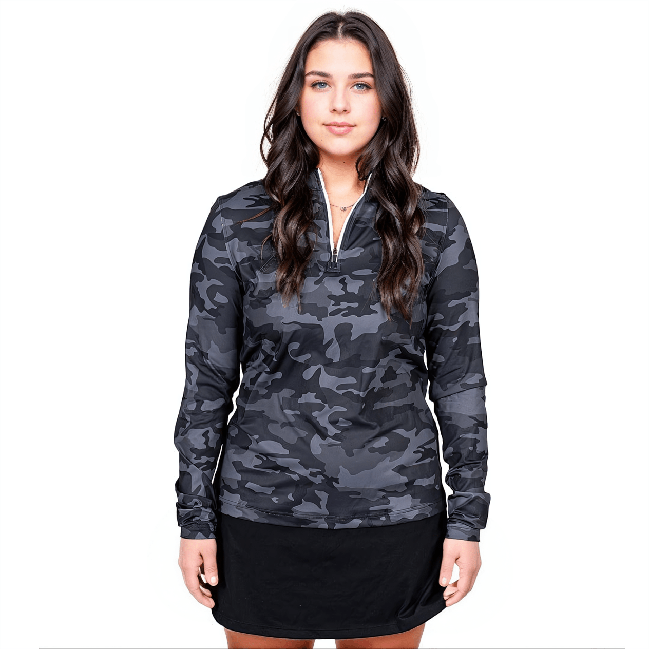 Black Camo Women's Q - Zip - themonogram manor
