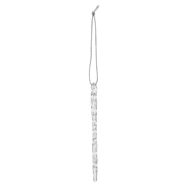 Clear Glass Icicles Set Of 6 Ornament - themonogram manor