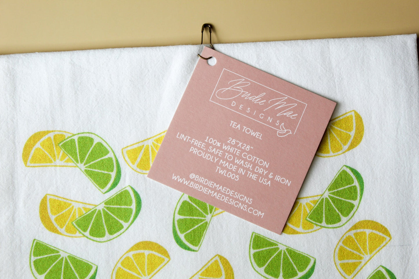 Lemon Lime Tea Towel - themonogram manor