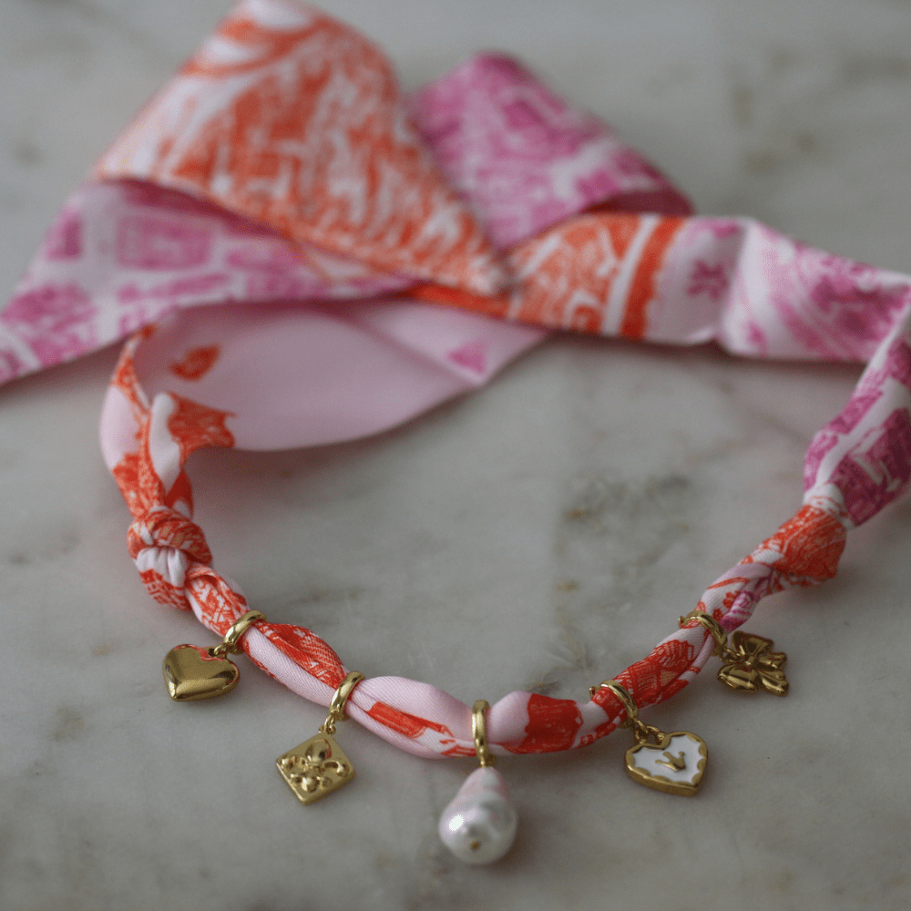 Lucky in Love Scarf Necklace - themonogram manor
