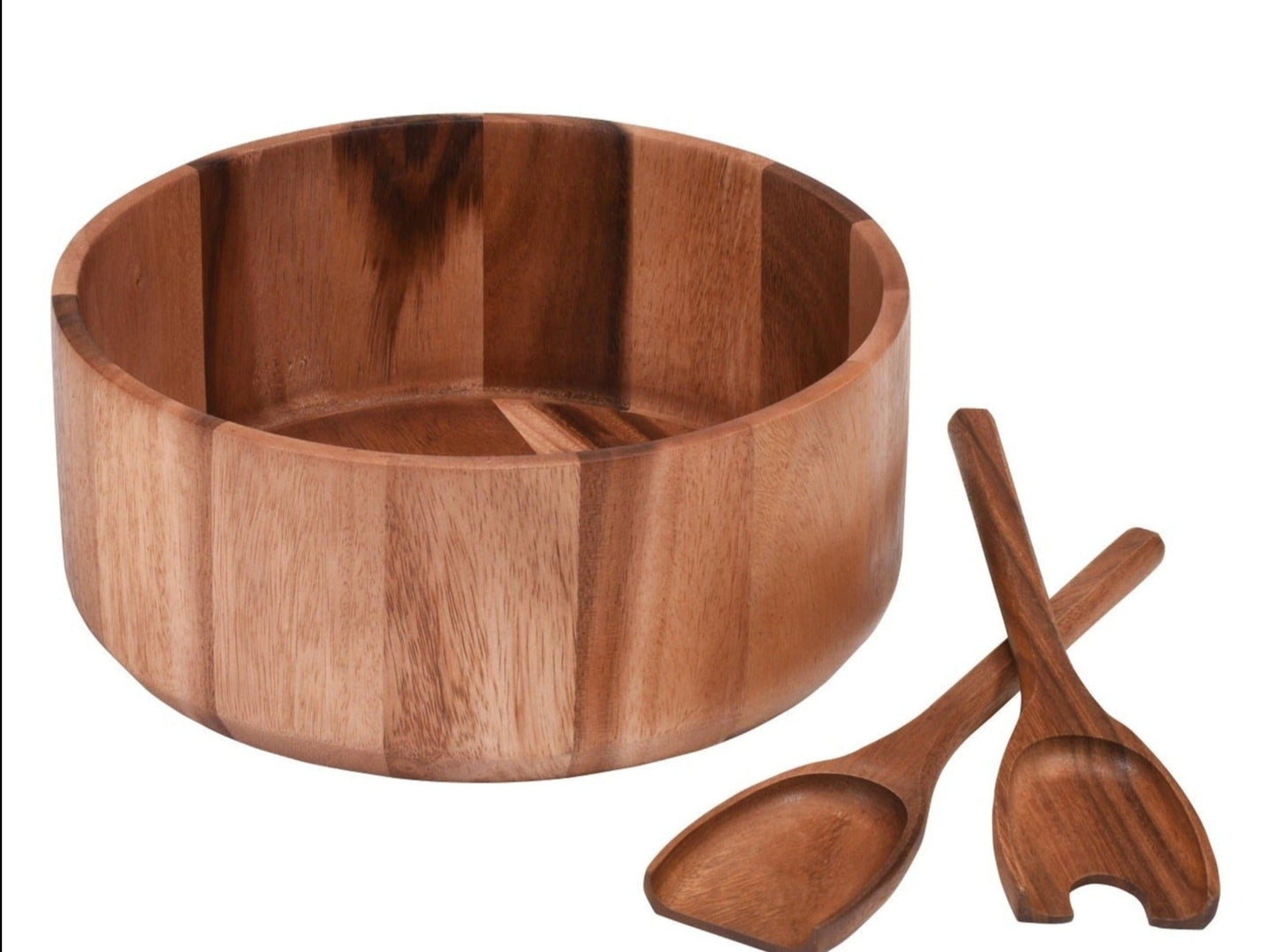 Extra Large Salad Bowl with Servers - 327C3 - themonogram manor