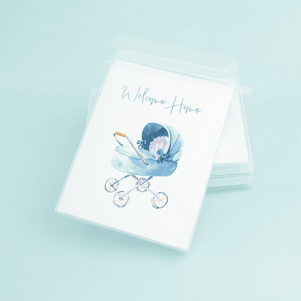 Blue Stroller "Welcome Home" - themonogram manor