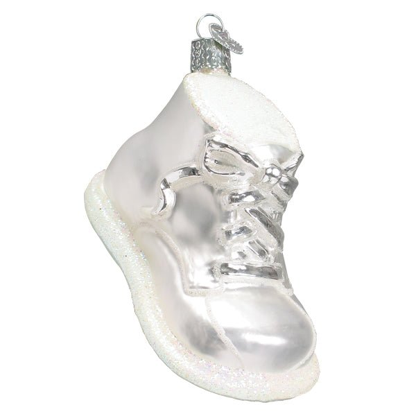 White Baby Shoe Ornament - themonogram manor