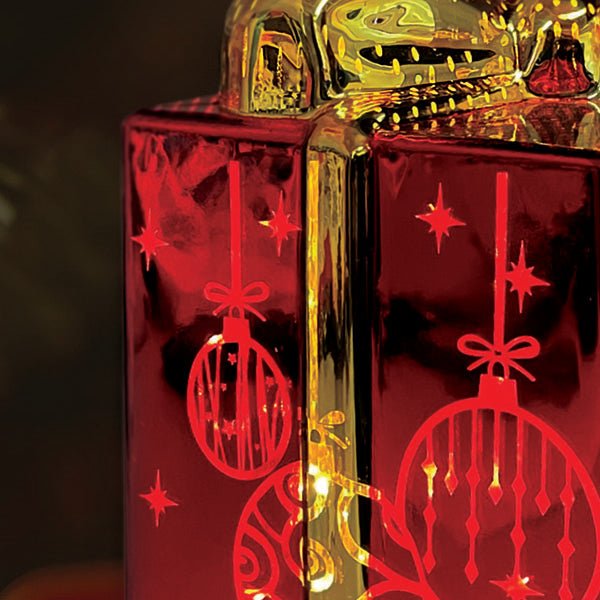 Lit Ornamental Glass Gift Box - #themonogram manor #