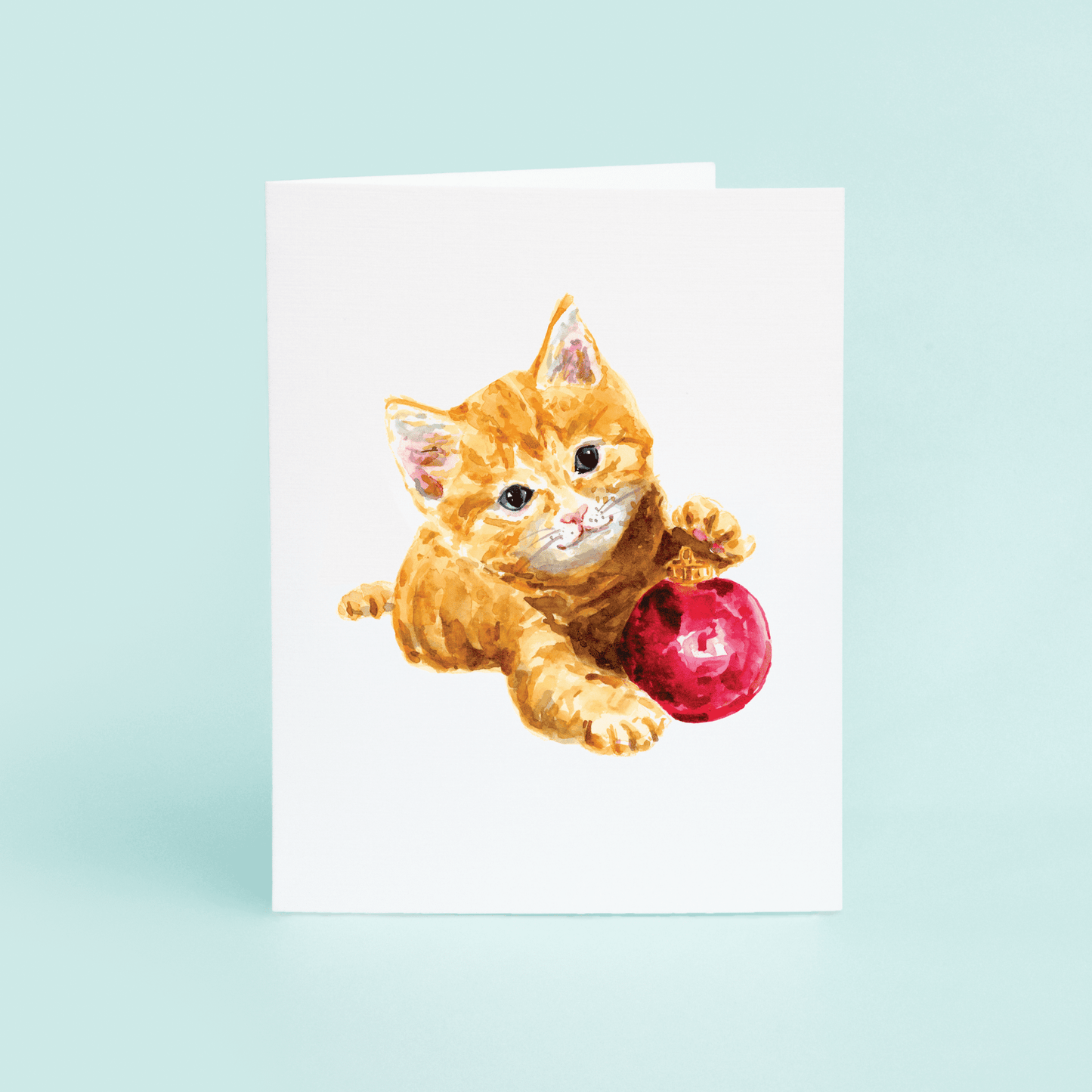 Kitten With Ornament - themonogram manor