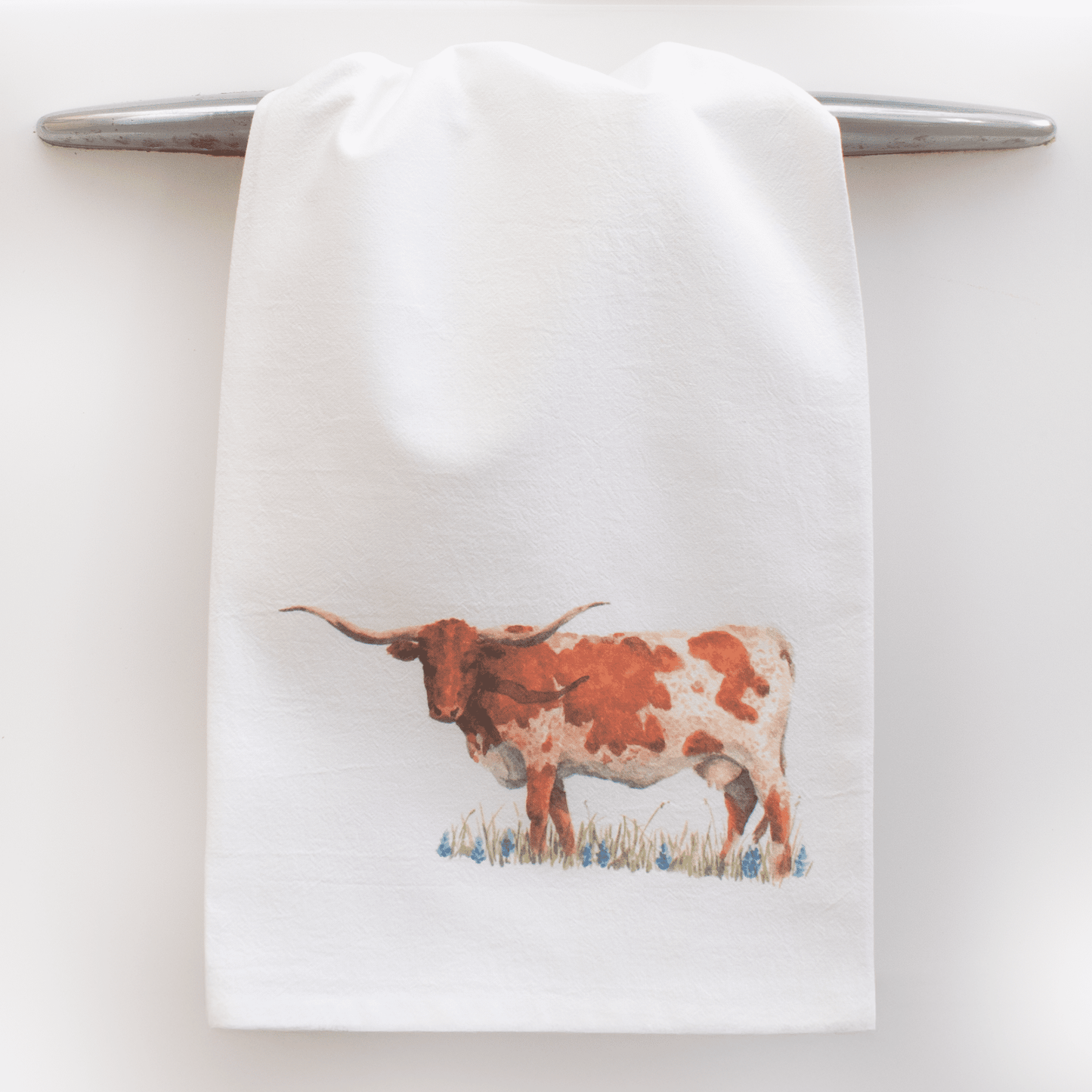 Texas Longhorn Tea Towel - themonogram manor