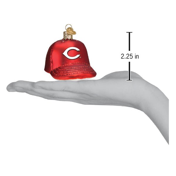 Reds Baseball Cap Ornament - themonogram manor