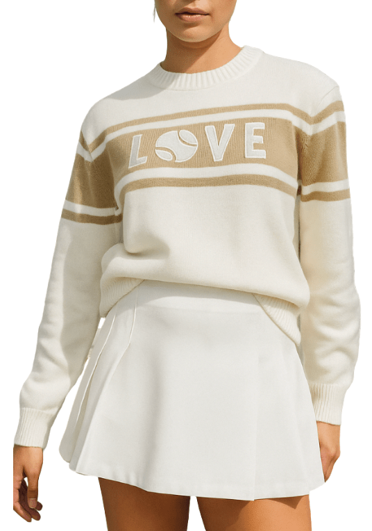 LOVE Sweater - Camel & Off White - themonogram manor