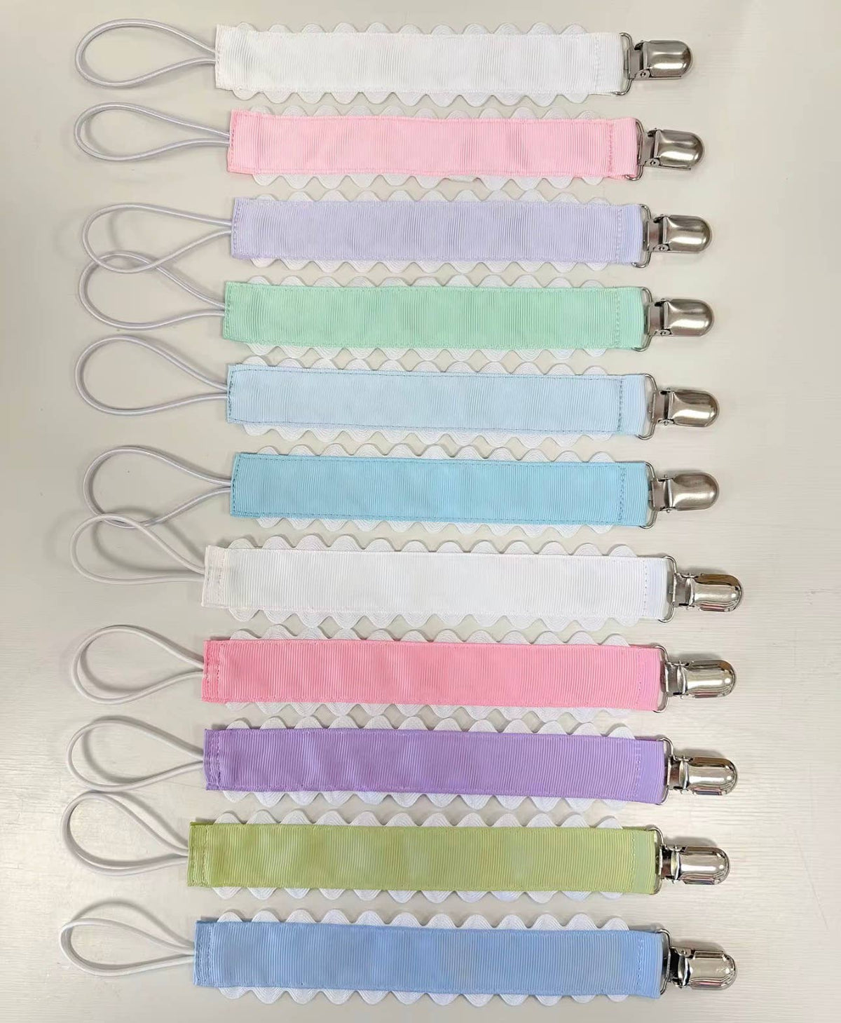 Pacifier Clip, Monogram-able Assorted Colors - themonogram manor