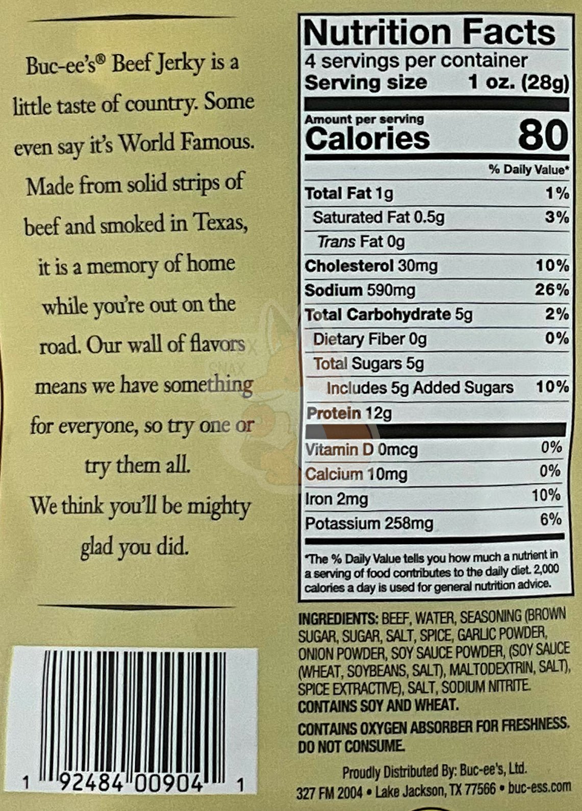 Buc - ee's Sweet And Spicy Beef Jerky - themonogram manor