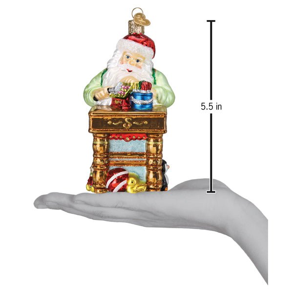 Workshop Santa Ornament - themonogram manor