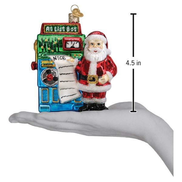 Santa's AI Bot Ornament - themonogram manor