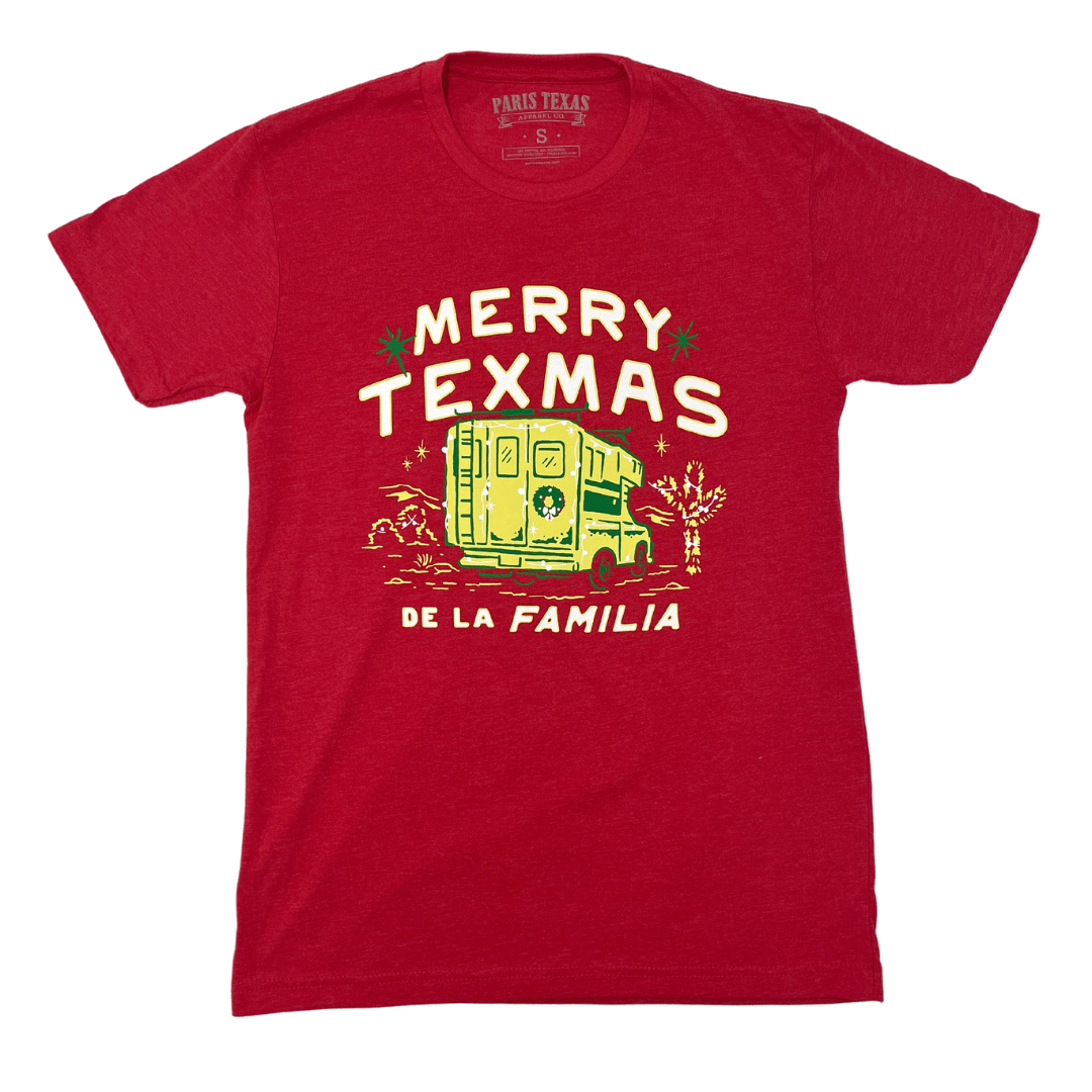 Merry Texmas de la Familia T-Shirt - Red - themonogram manor