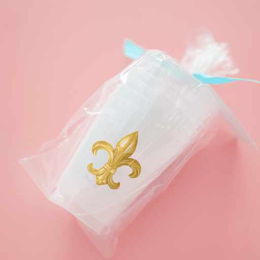 Fluer de Lis Frosted Cups - themonogram manor
