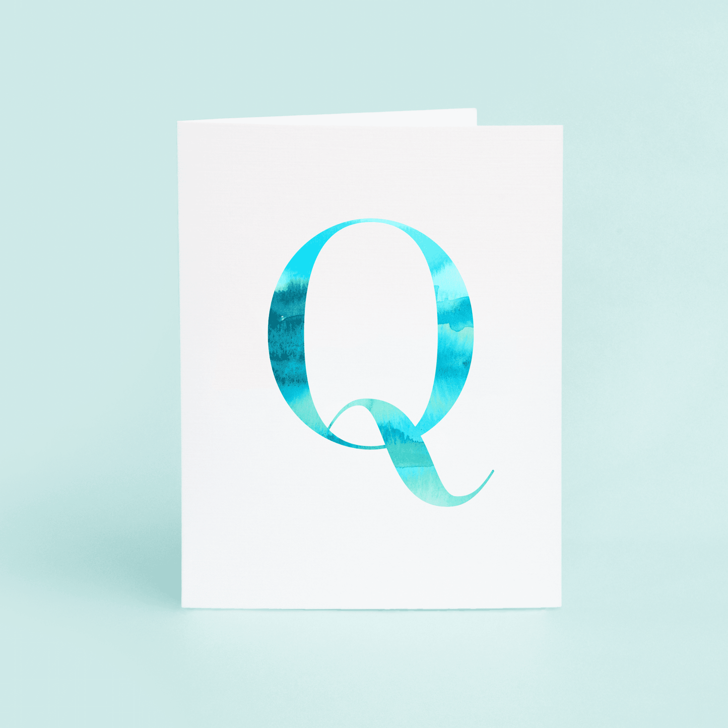 Q Folded Card - themonogram manor