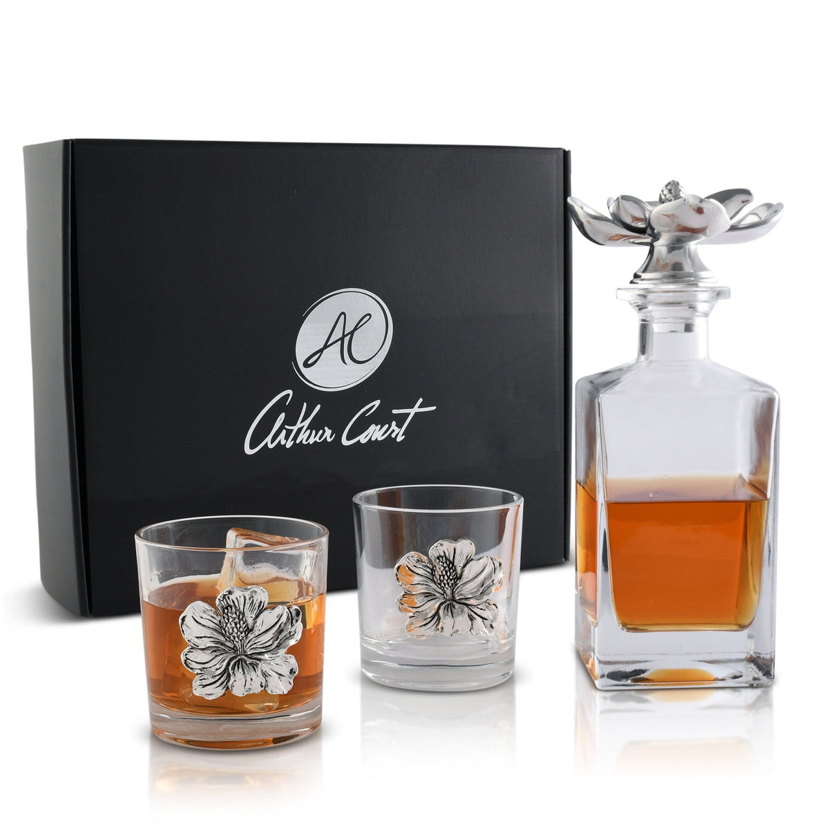 Magnolia Decanter Set with Glasses - themonogram manor