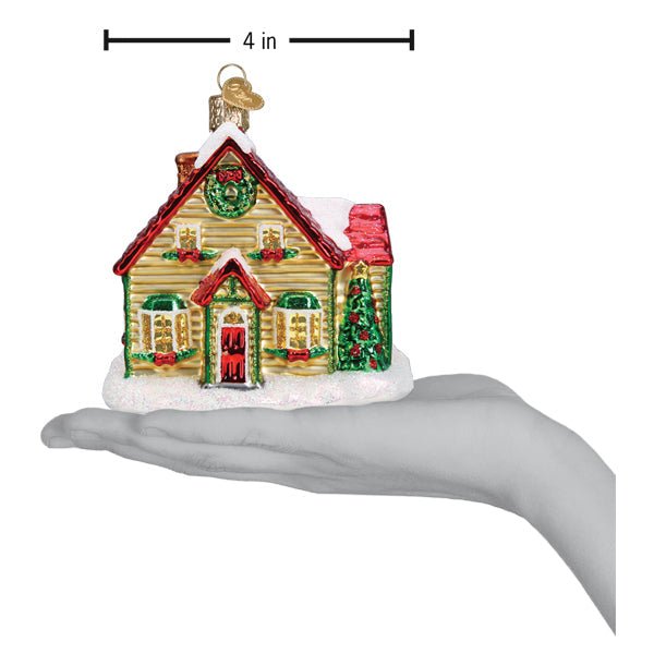 Christmas Cottage Ornament - #themonogram manor #