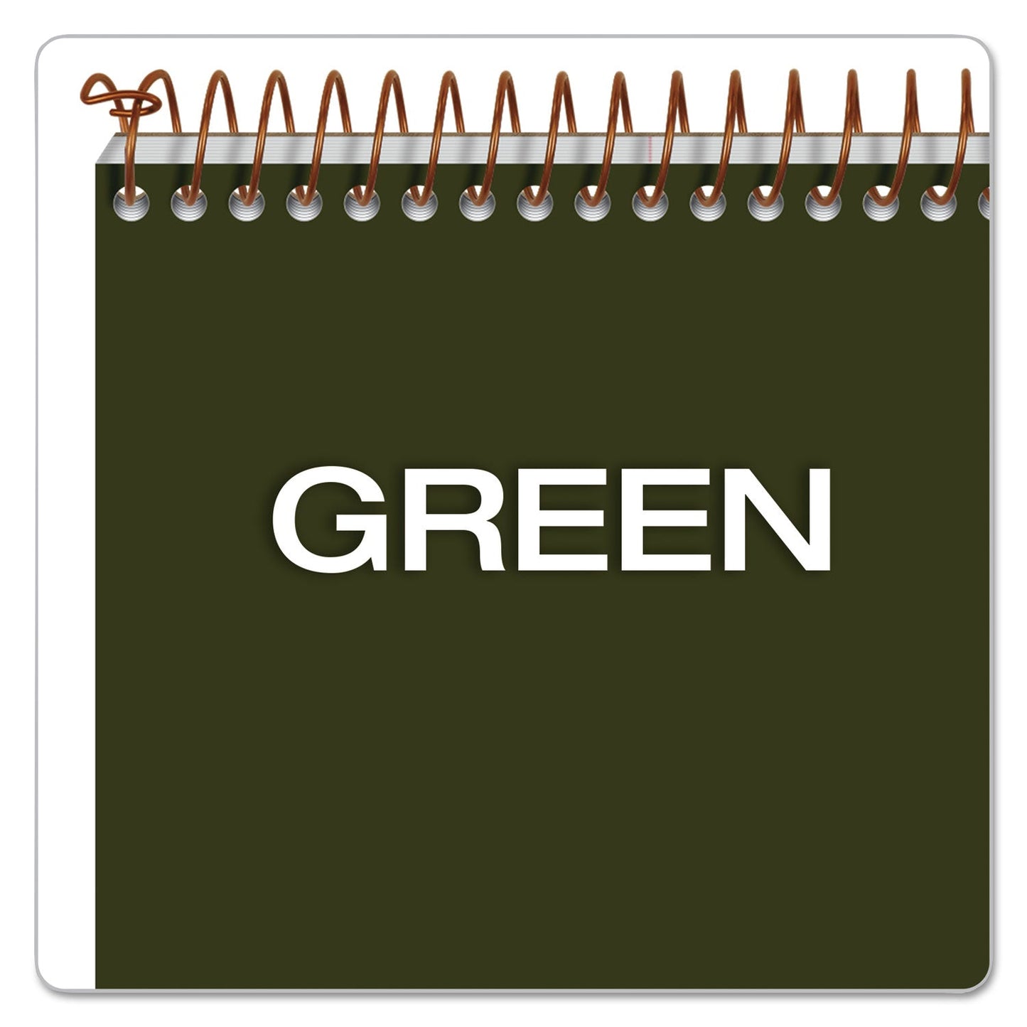 Ampad Gold Fibre Steno Pads, Gregg Rule, Designer Green/Gold Cover, 100 White 6 x 9 Sheets - themonogram manor