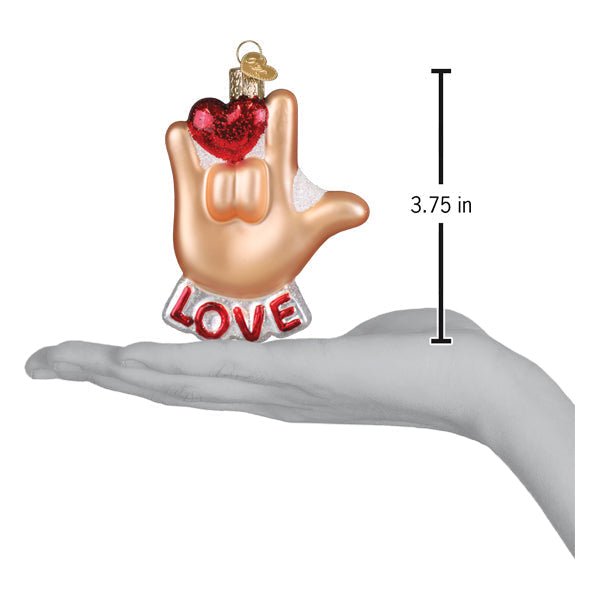 Love Sign Language Ornament - themonogram manor