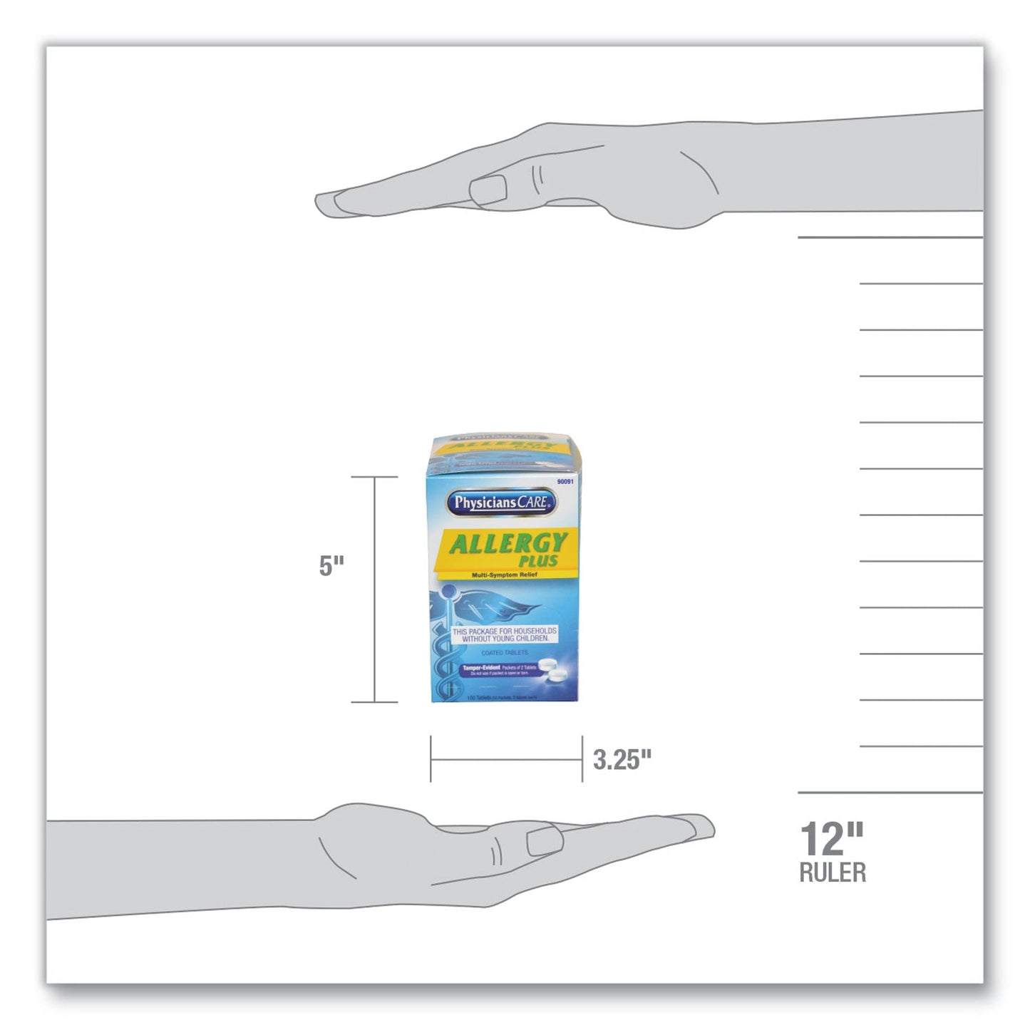 PhysiciansCare Allergy Antihistamine Medication, Two - Pack, 50 Packs/Box - themonogram manor