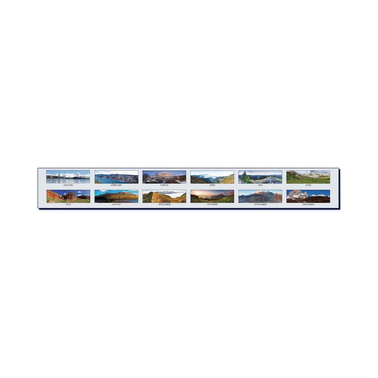 House of Doolittle Earthscapes Recycled Monthly Desk Pad Calendar, Mountains of the World Photos, 22 x 17, Black Corners,12 - Month(Jan - Dec): 2023 - themonogram manor