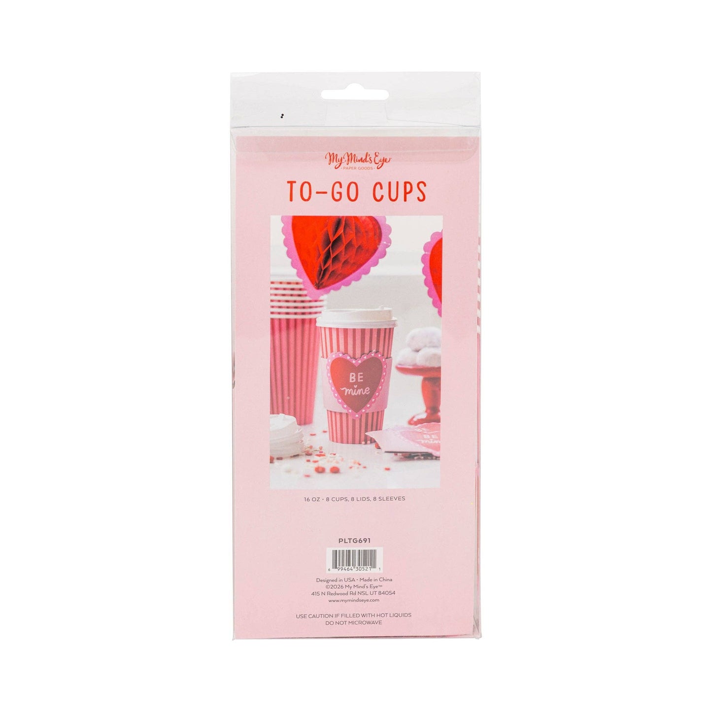 PLTG691 - Be Mine Doilies To Go Cups (8 ct) - themonogram manor