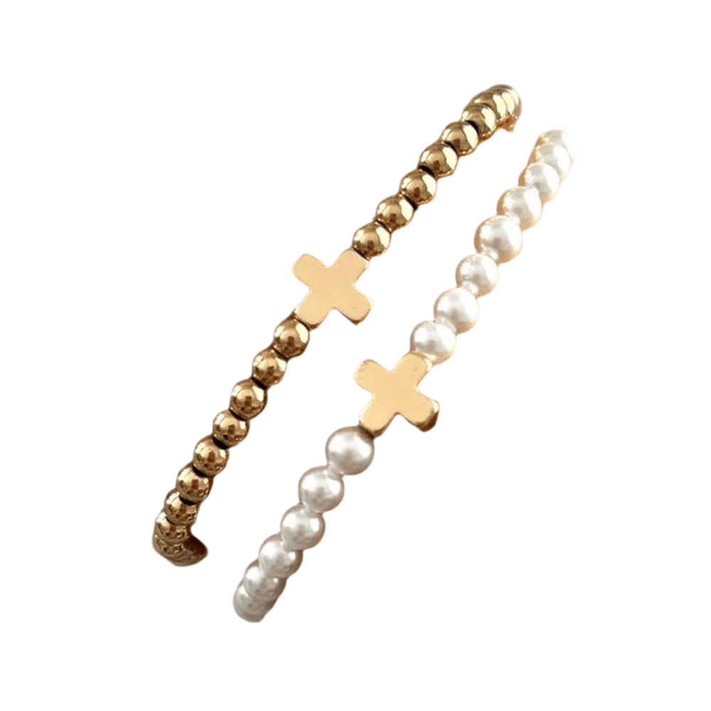 Gracie Cross Bracelet ~ Deep South Originals - themonogram manor
